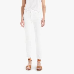 Mother Midrise Straight Leg Jeans